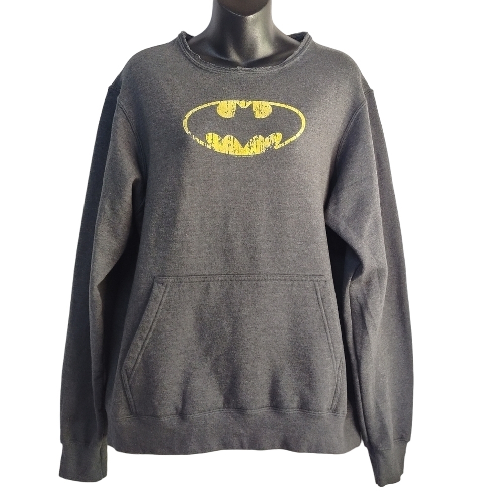 Port & Company Batman Men's Gray Sweatshirt Size M